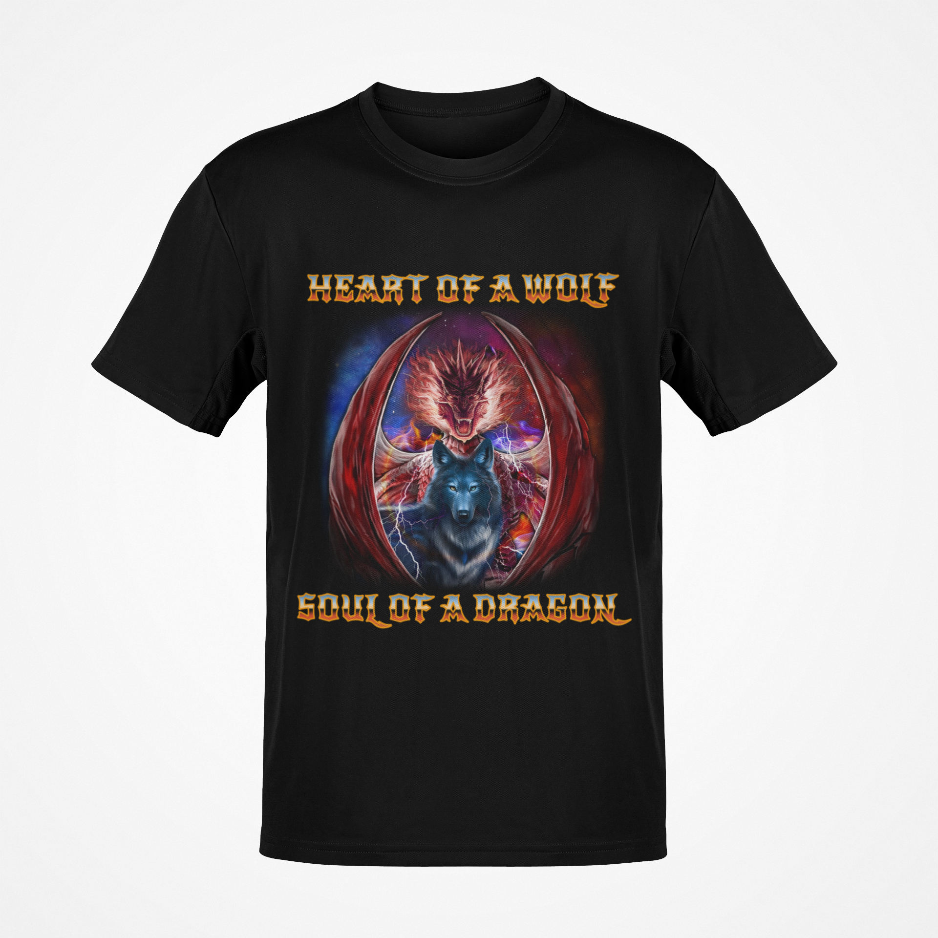 Heart of A Wolf, Soul of A Dragon T-shirt